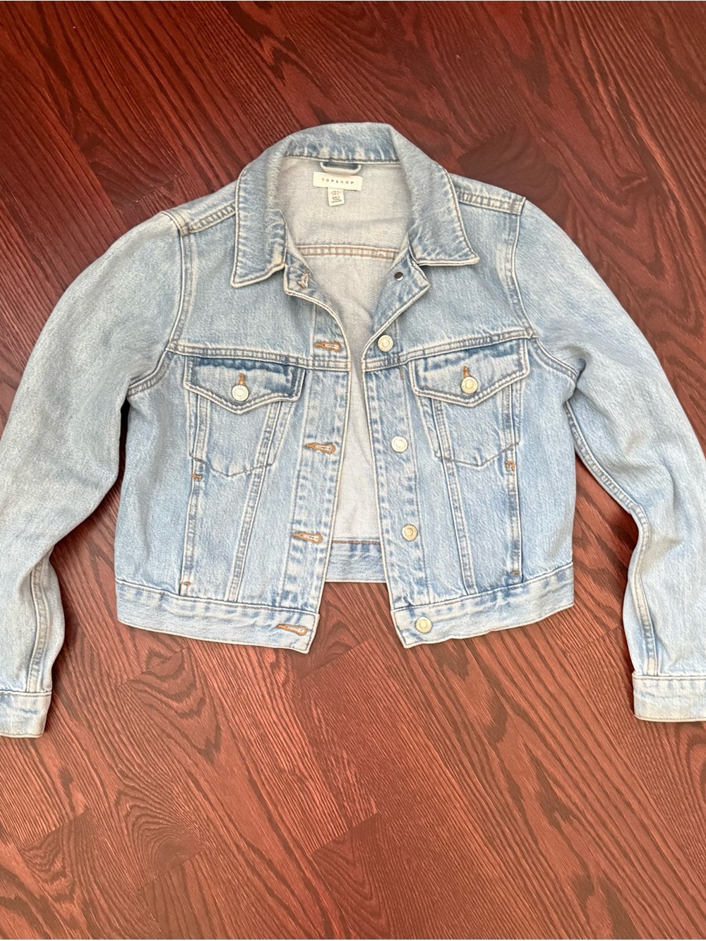Top Shop Light Wash Denim Jacket